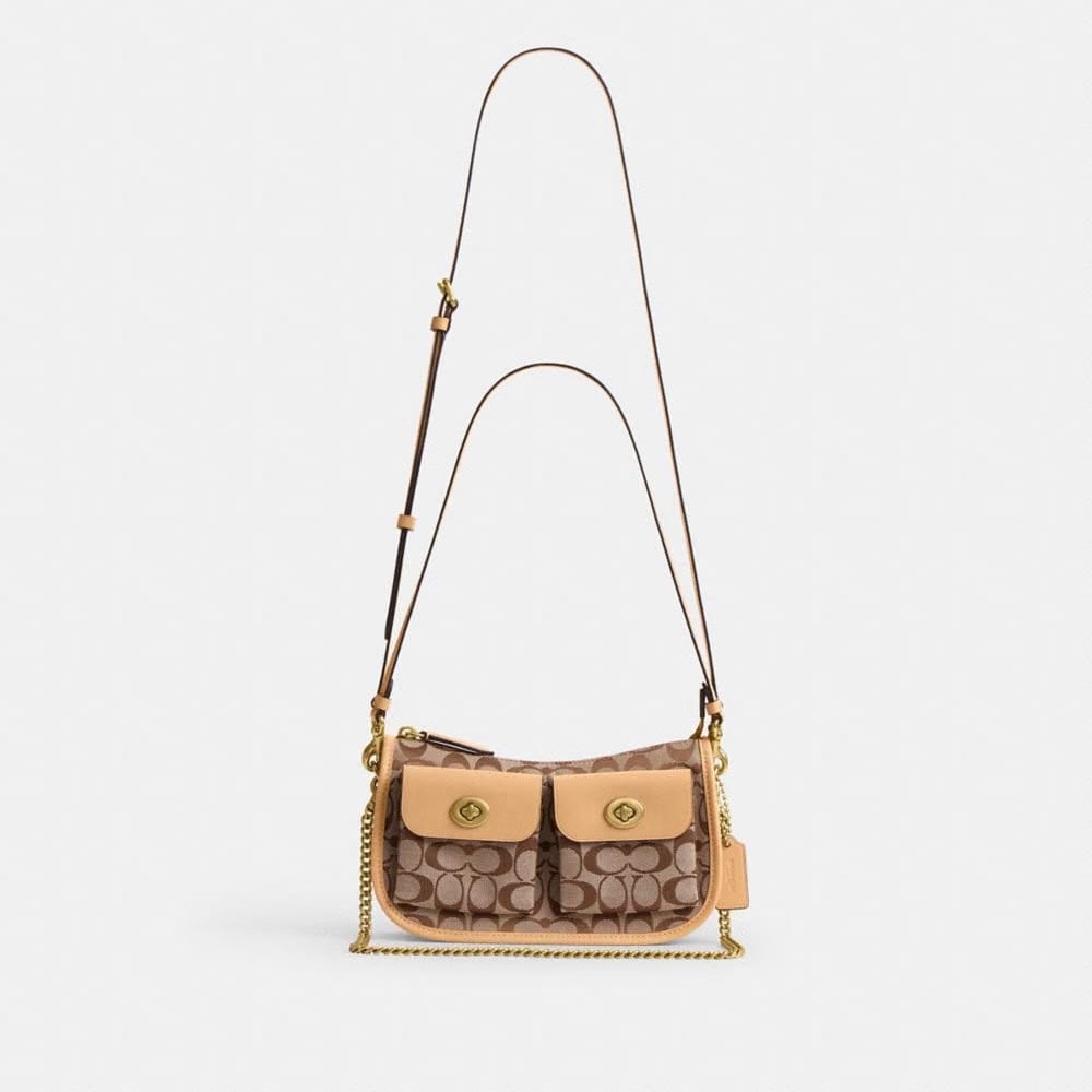Twin Turnlock Waverly Bag In Signature Jacquard