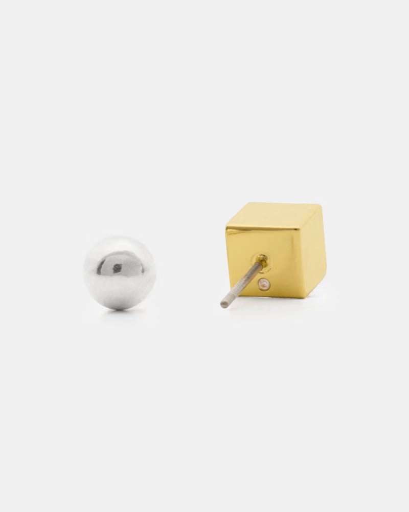 Geo Pop Asymmetrical Studs