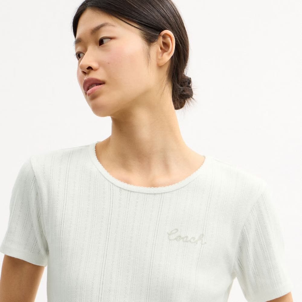 Pointelle T-Shirt