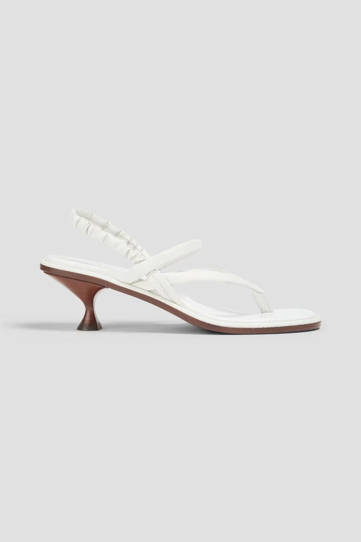 Tod's Leather Slingback Sandals White Women's