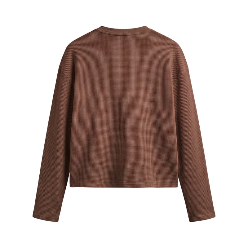 Voyd Hidden Focus Brown Waffle T-shirt