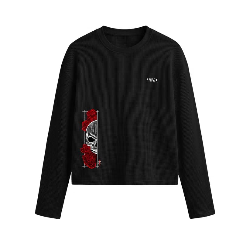 Voyd Hustle Hard Oversized Waffle T-shirt Black