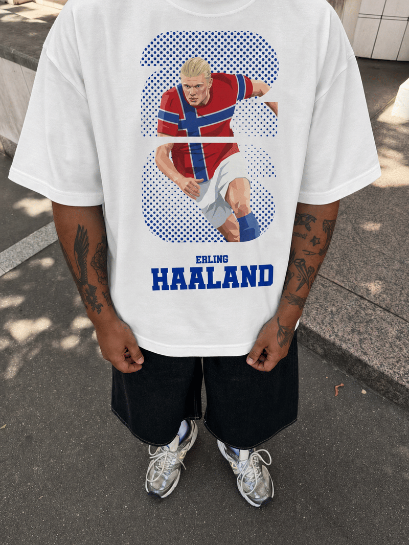 Off Supply Erling Haaland White T-Shirt