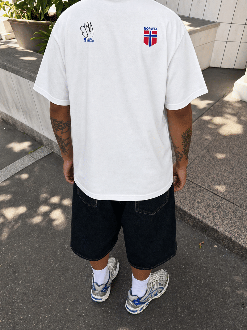 Off Supply Erling Haaland White T-Shirt