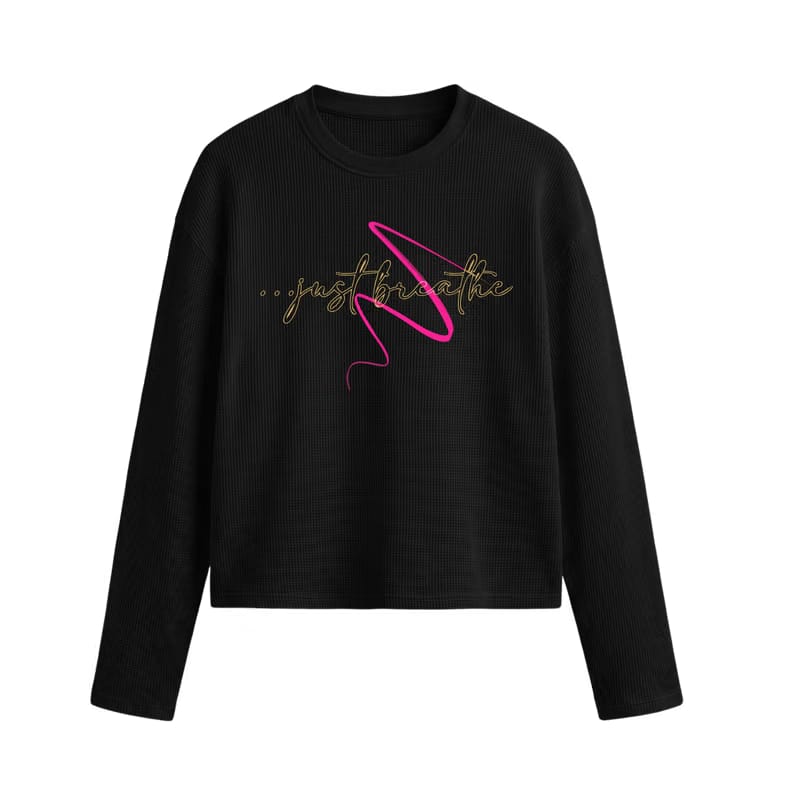 Voyd Next Move Oversized Waffle T-shirt Black