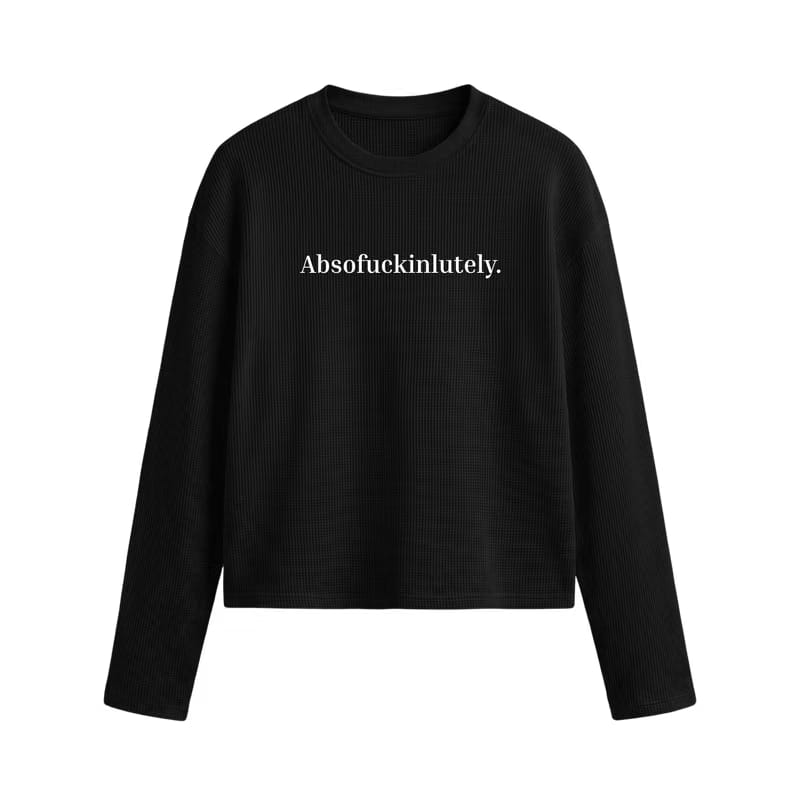 Voyd No Excuses Oversized Waffle T-shirt Black