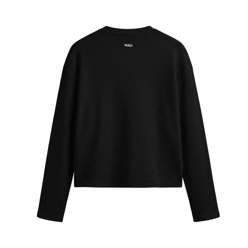 Voyd No Excuses Oversized Waffle T-shirt Black