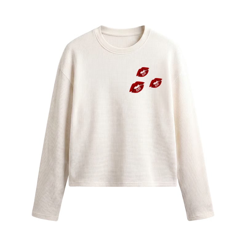 Voyd Shadow Society Waffle T-shirt Off White