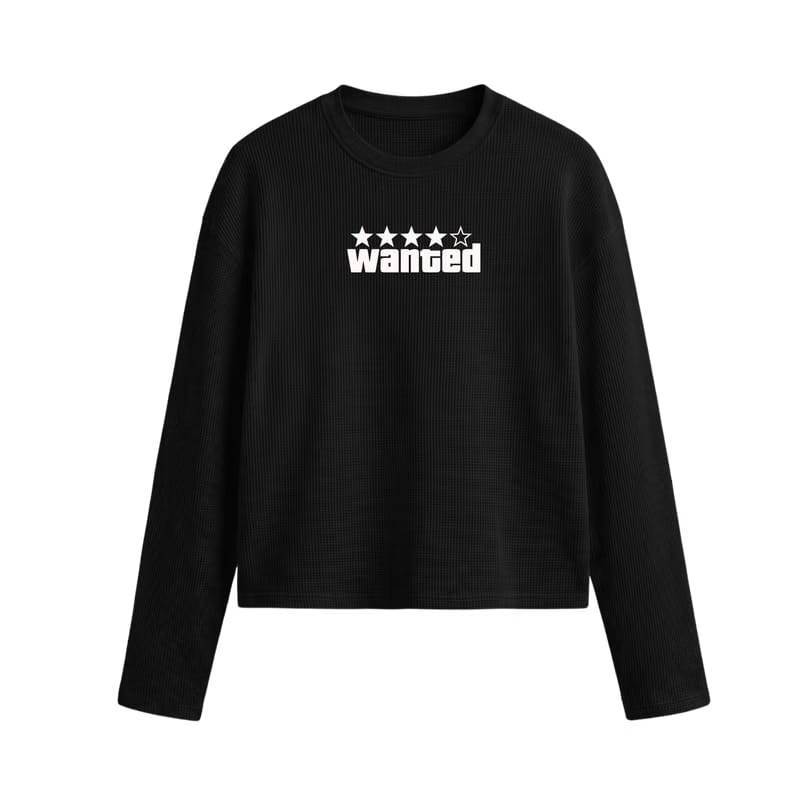 Voyd Silent Flex Oversized Waffle T-shirt Black