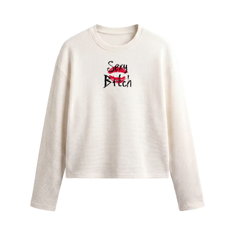 voyd Silent Flex Waffle T-shirt Off White