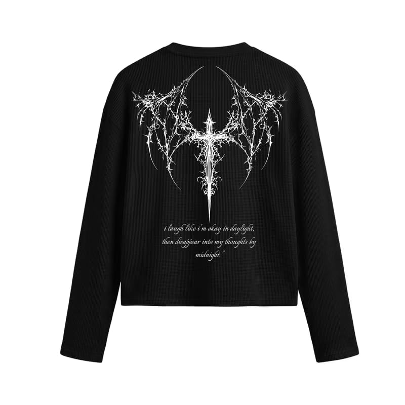 Voyd Stellar Energy Oversized Waffle T-shirt Black