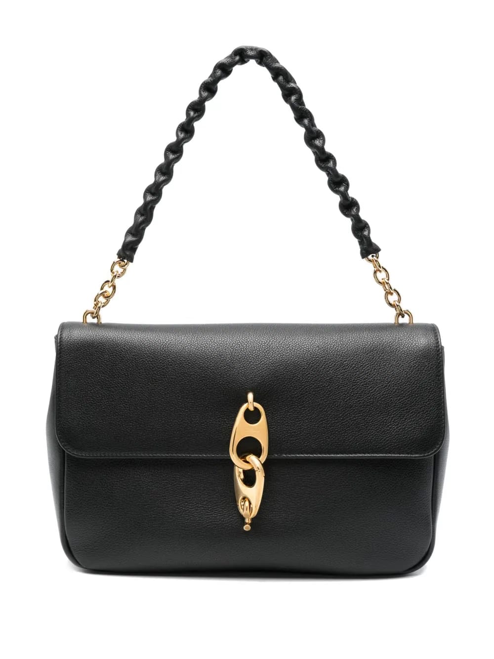 chain-link strap shoulder bag