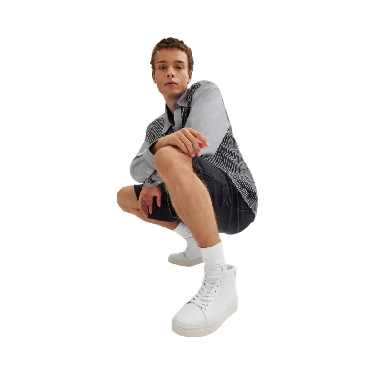 Coach Men's High Line High Top Sneaker Optic White