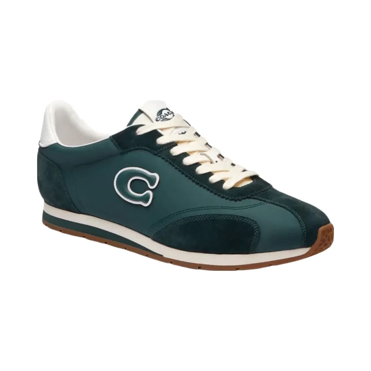 Coach Men's Flat Sneaker Teal Optic White