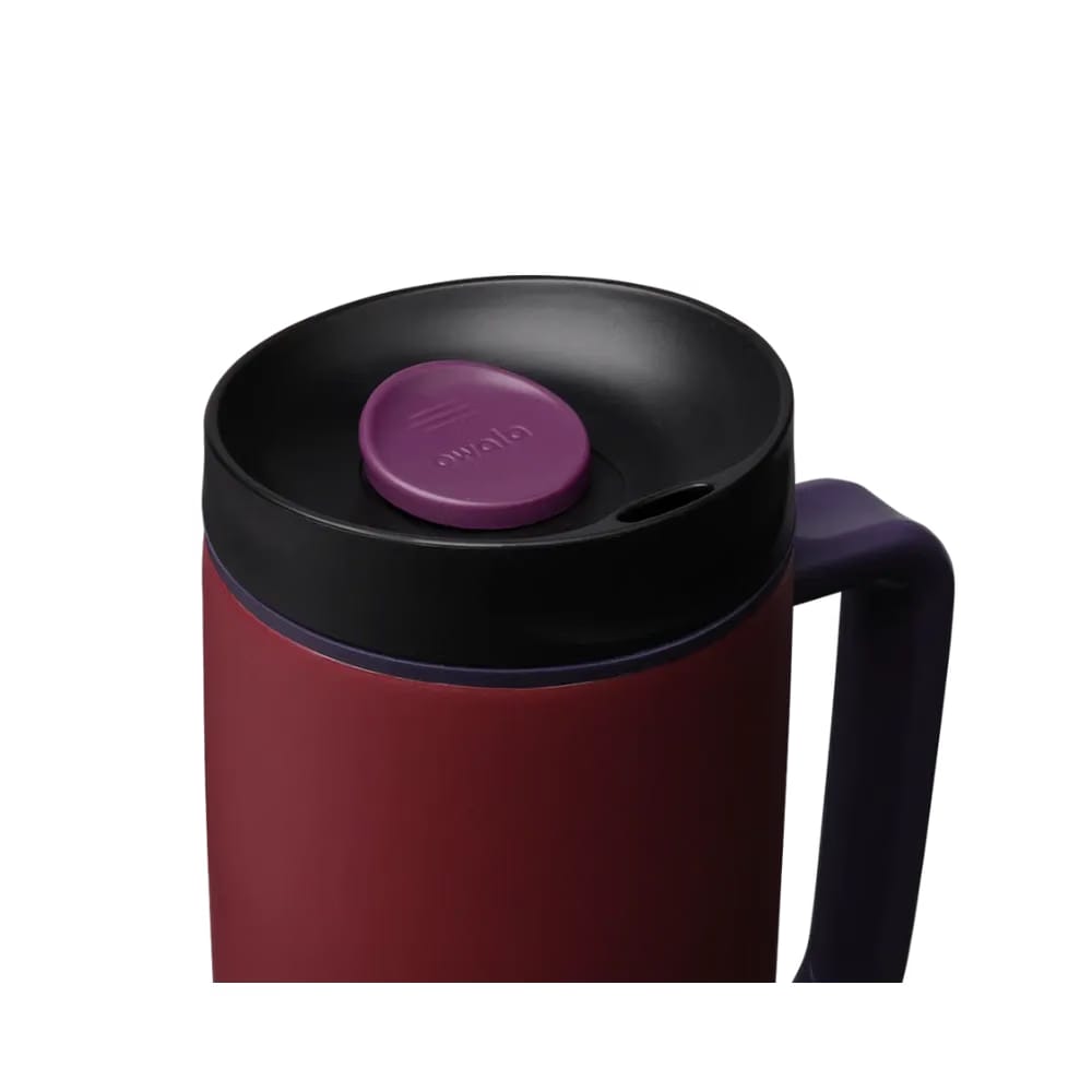 Owala Smoothsip-Slider-With-Handle 24oz "Burgundy Bay"