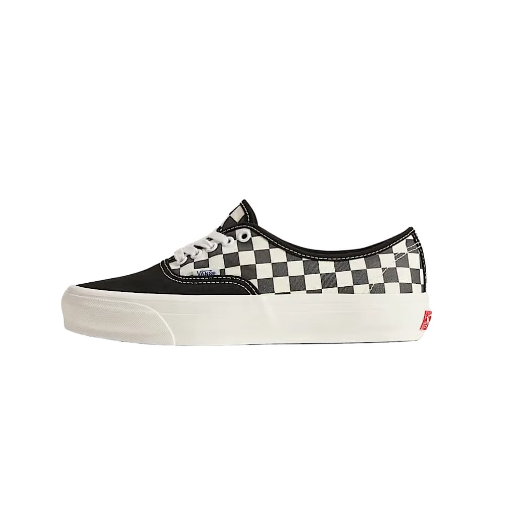 Vans Premium Authentic Checkerboard Shoe Asphalt Grey