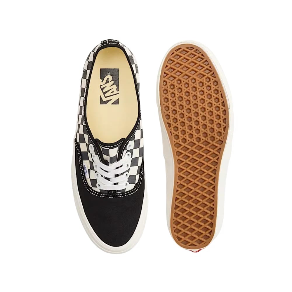 Vans Premium Authentic Checkerboard Shoe Asphalt Grey