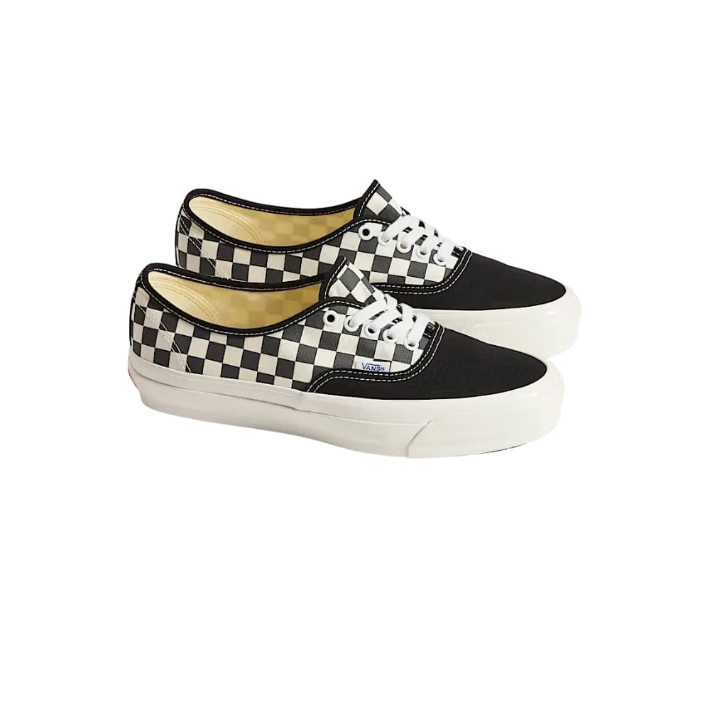 Vans Premium Authentic Checkerboard Shoe Asphalt Grey