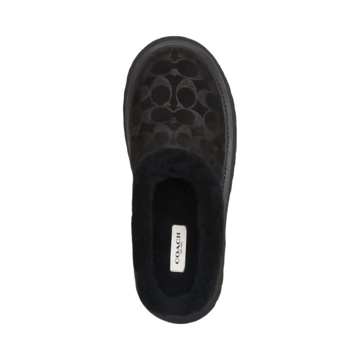 Coach Women's Cecelia Clog In Signature Suede Black