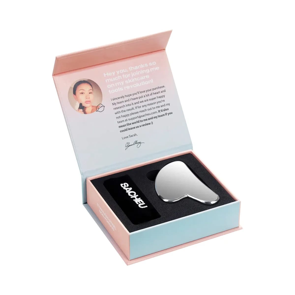SACHEU Stainless Steel Non-Porous Gua Sha
