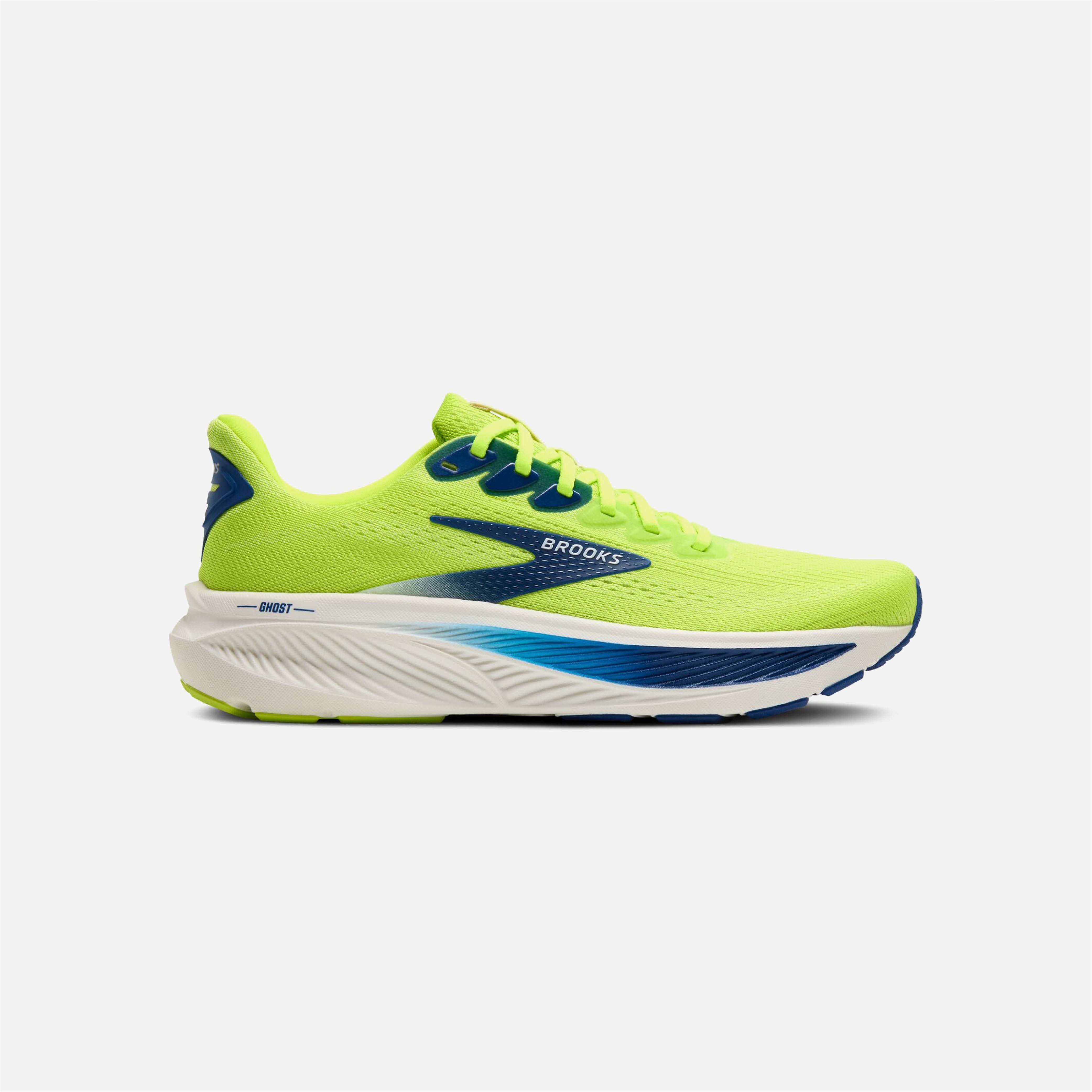 Brooks Ghost 17 Acid Lime Navy White