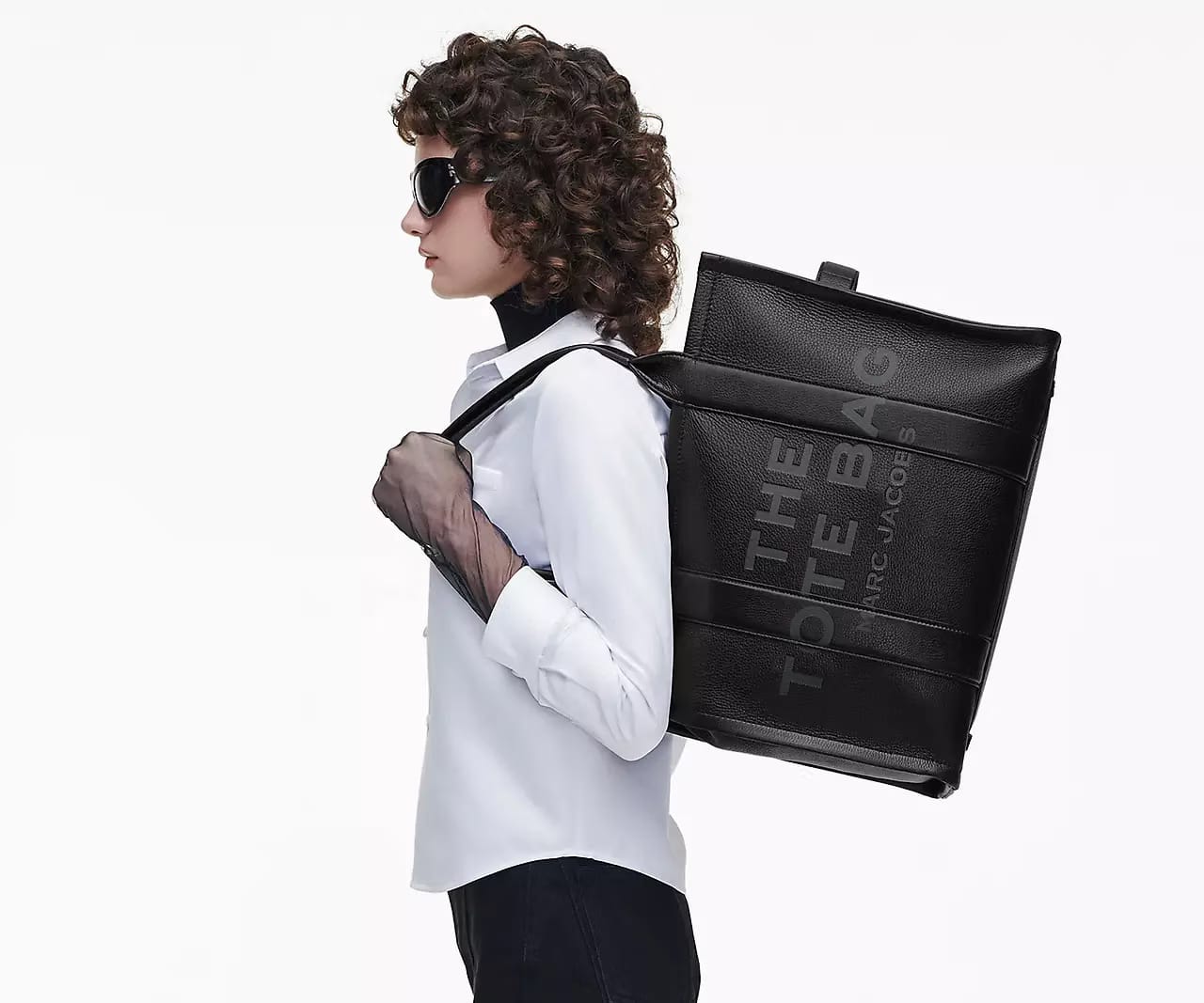Marc Jacobs The Leather Large Tote Bag 'Black'