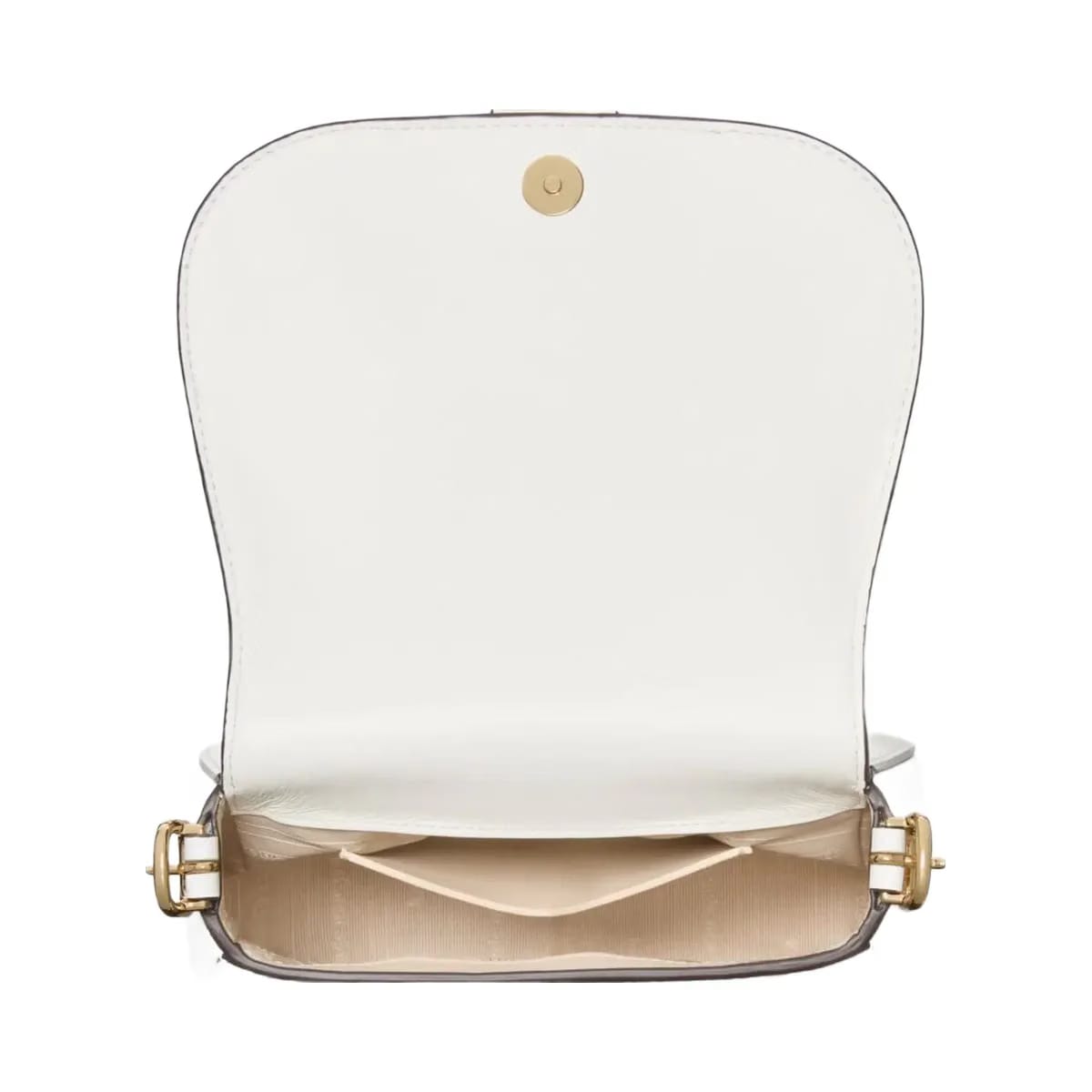 Kate Spade Nouveau Mini Saddle Bag True White