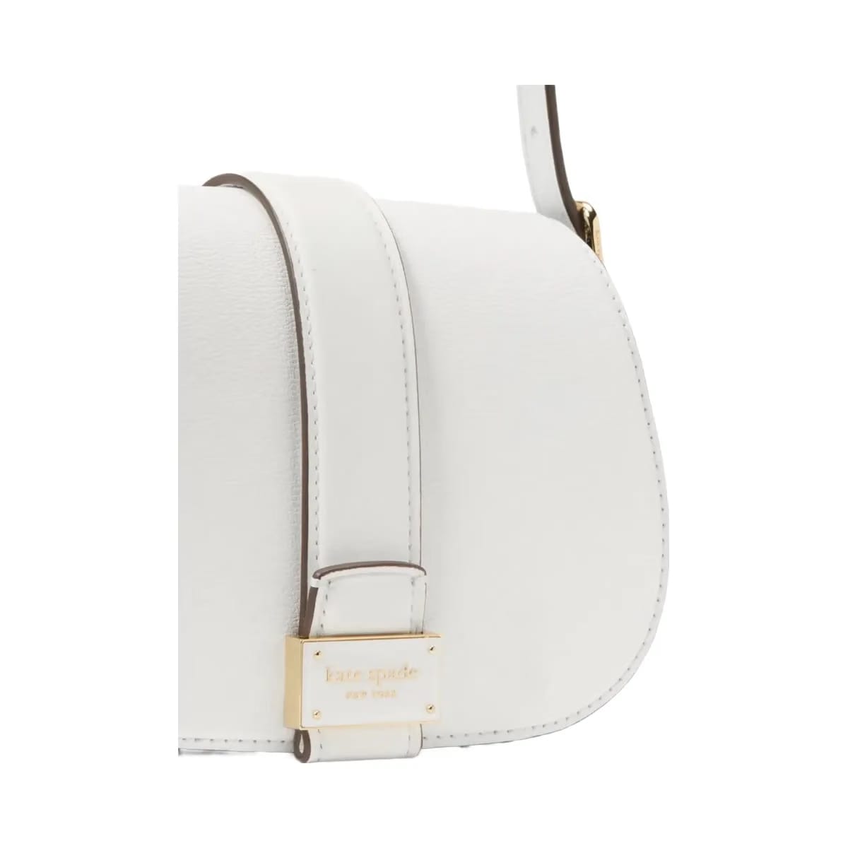 Kate Spade Nouveau Mini Saddle Bag True White