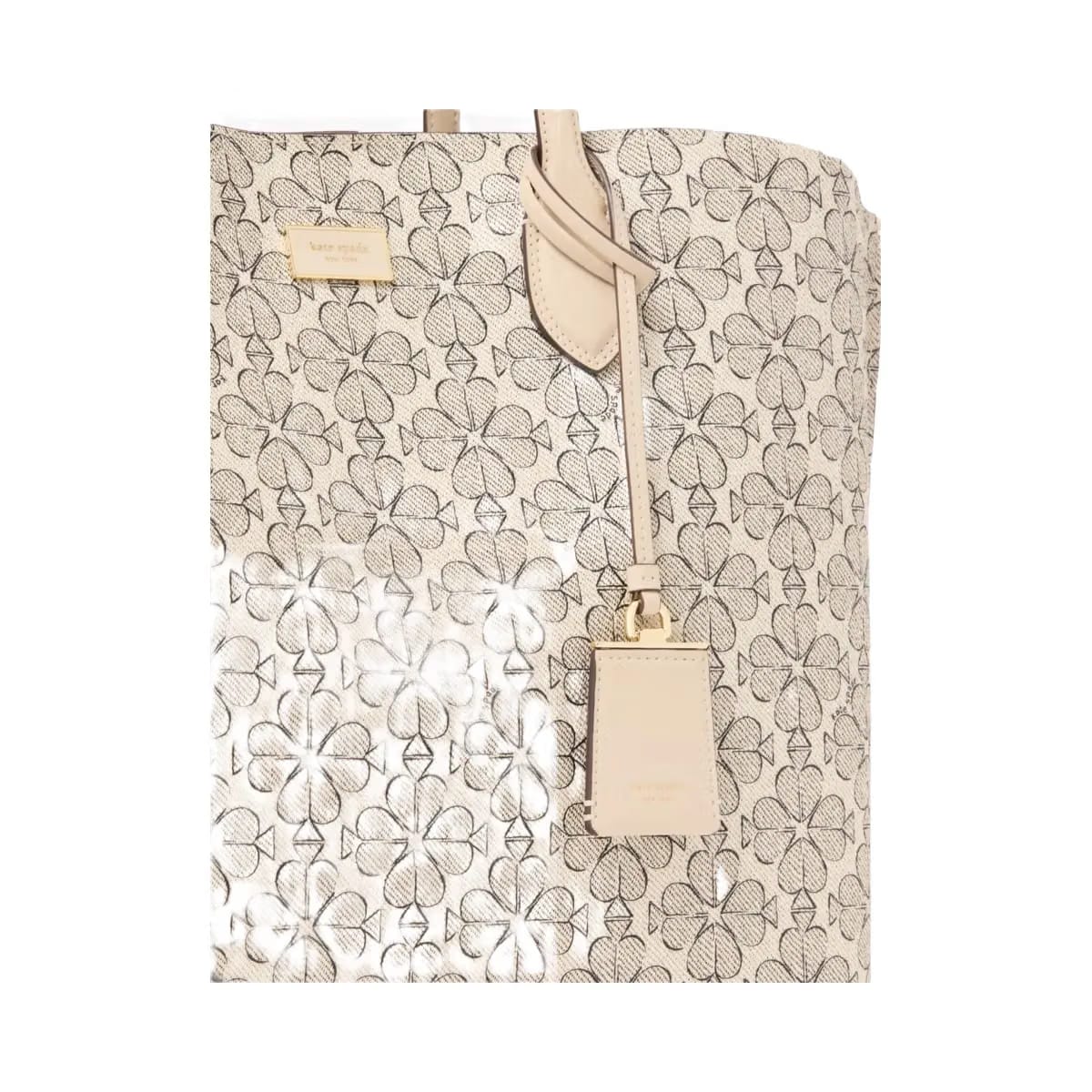 Kate Spade Suite Spade Flower Large Work Tote Neutral Multi