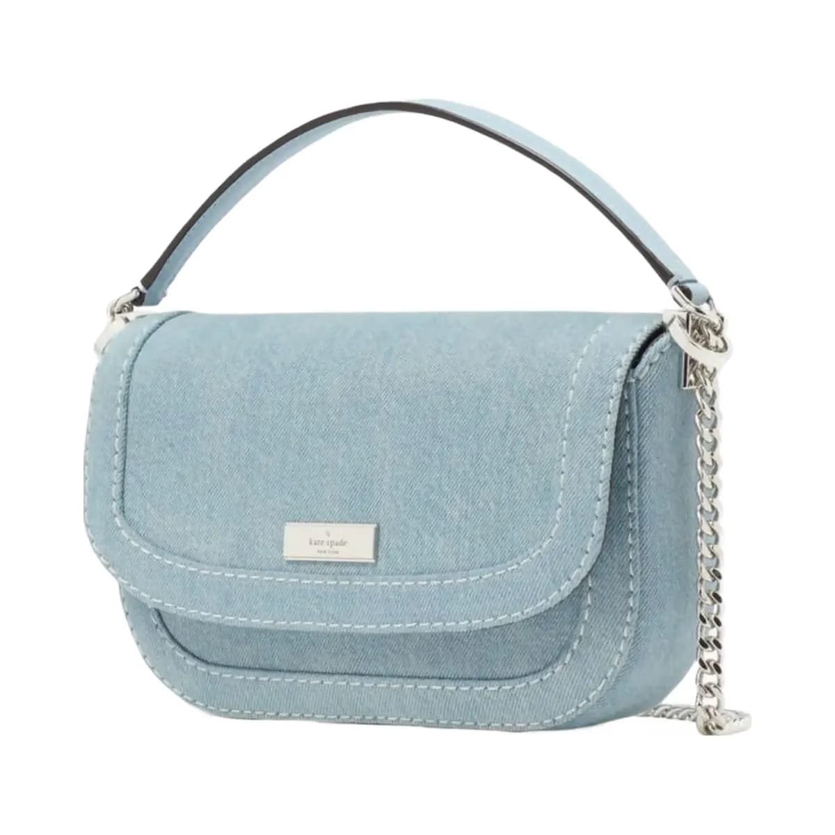 Kate Spade Krista Denim Chain Crossbody Blue Multicolor