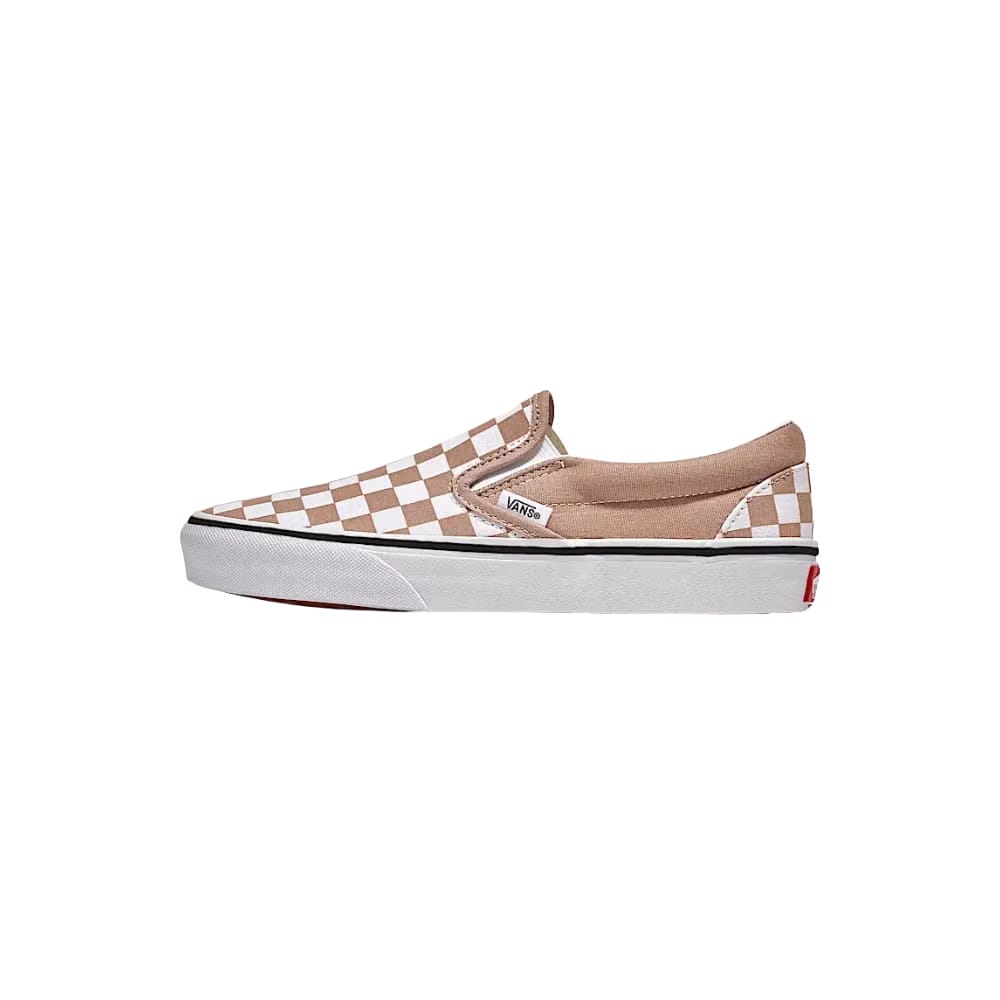 Vans Classic Slip-On Checkerboard Shoe Warm Taupe Brown