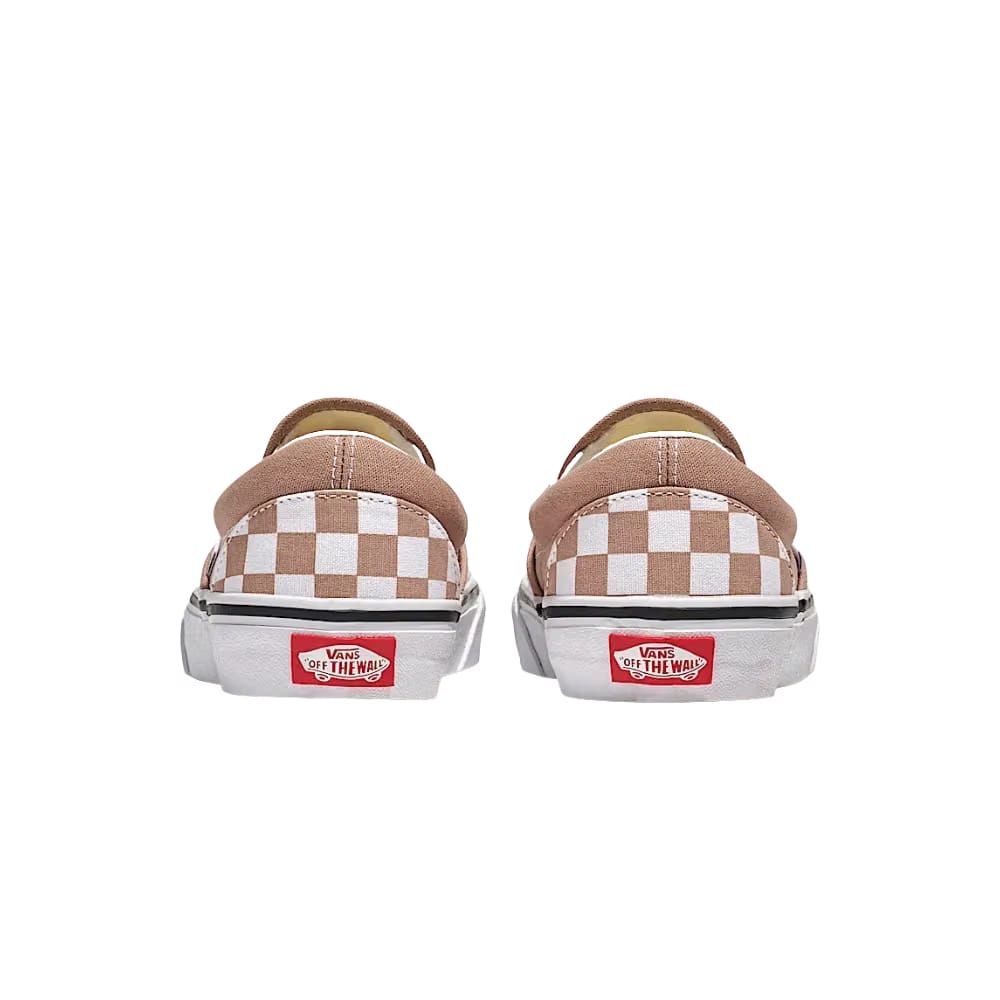 Vans Classic Slip-On Checkerboard Shoe Warm Taupe Brown