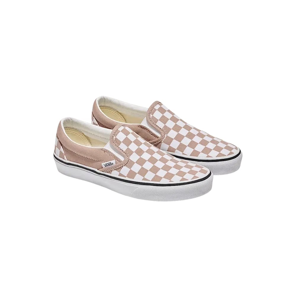 Vans Classic Slip-On Checkerboard Shoe Warm Taupe Brown