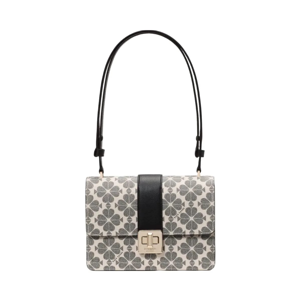 Kate Spade Flower Small Flap Shoulder Bag Black Multi