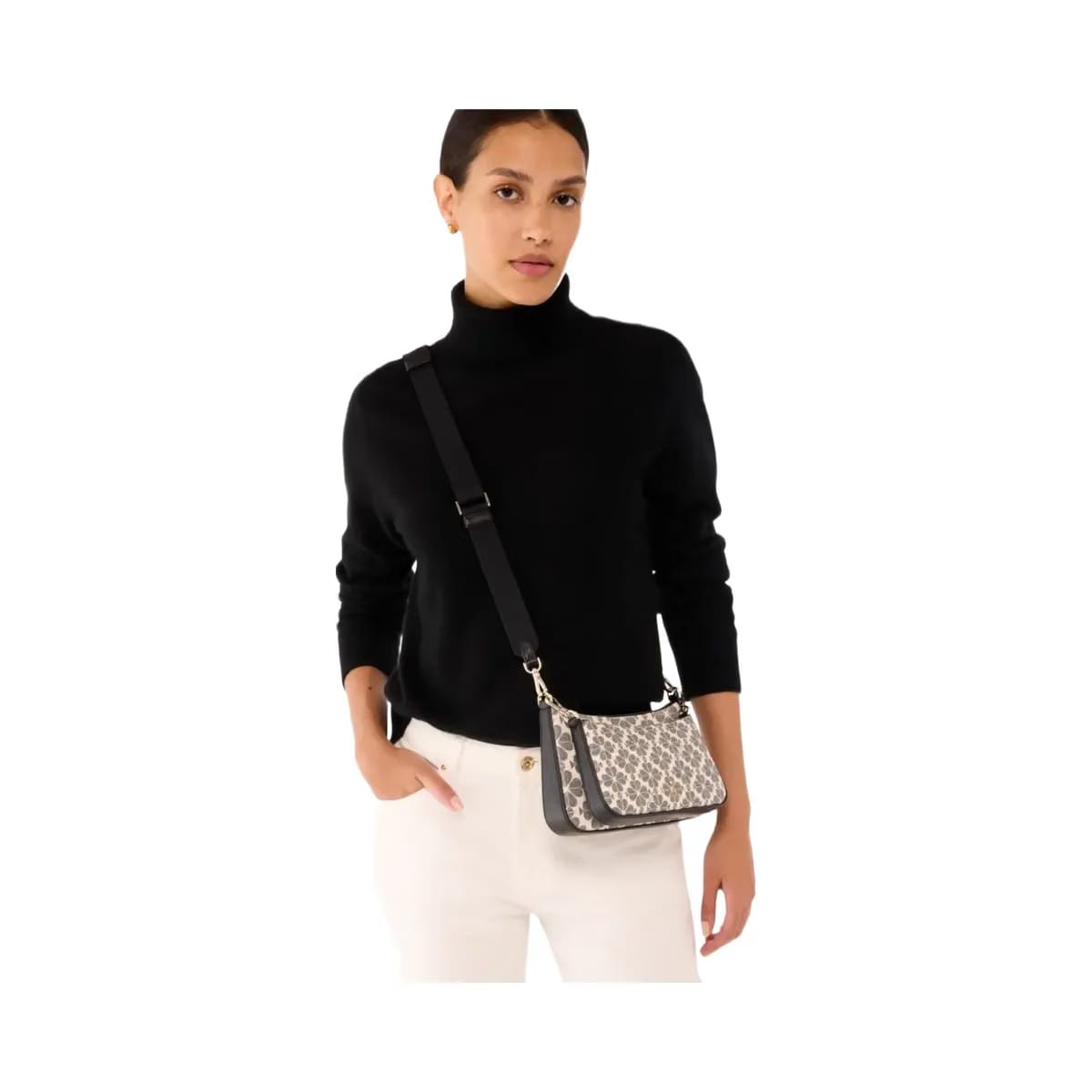 Kate Spade Flower Small Crossbody Black Multi