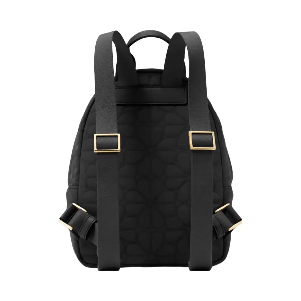 Kate Spade Flower Quilted Fabric Small Backpack Black