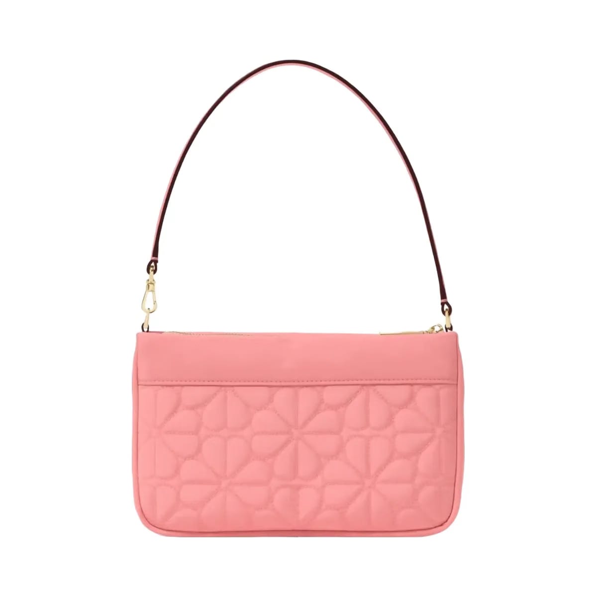 Kate Spade Flower Quilted Fabric Convertible Wristlet Terracotta Tile