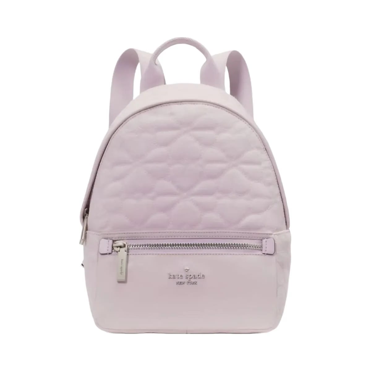 Kate Spade Flower Quilted Fabric Small Backpack Pale Amethyst