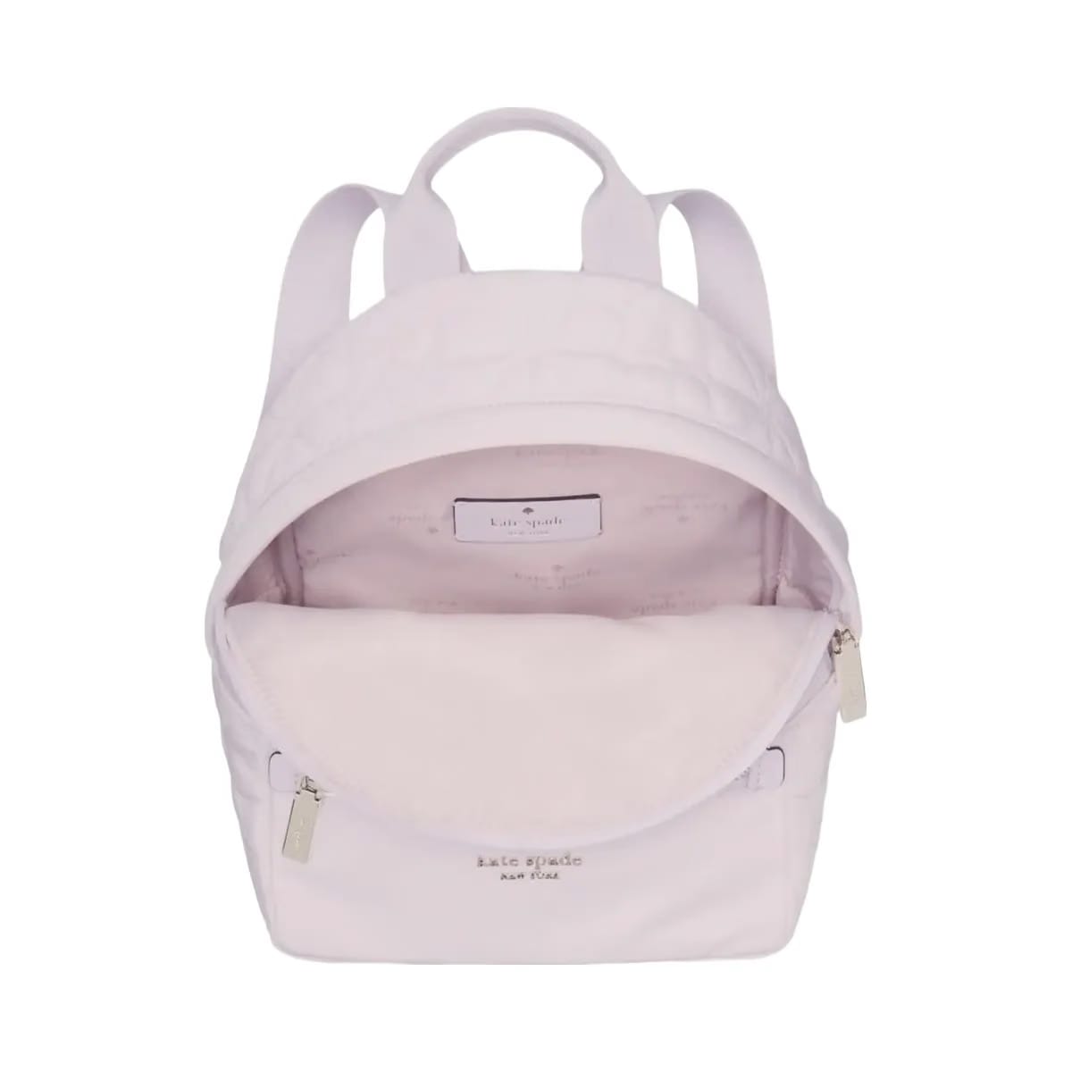 Kate Spade Flower Quilted Fabric Small Backpack Pale Amethyst