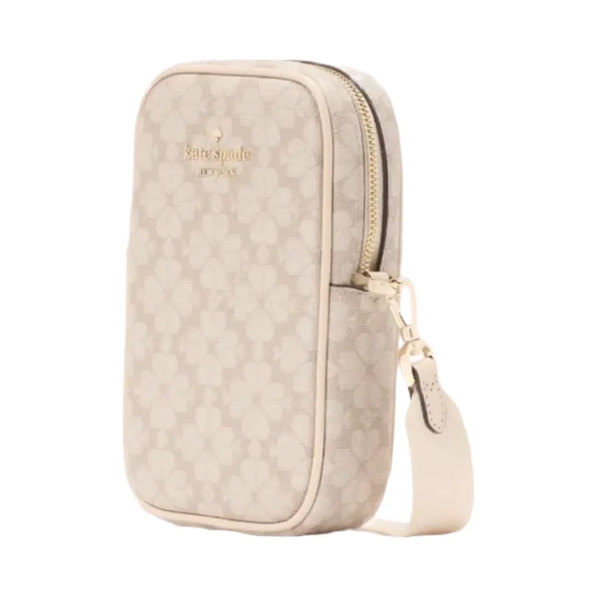 Kate Spade Flower Phone Crossbody Dark Beige Multi