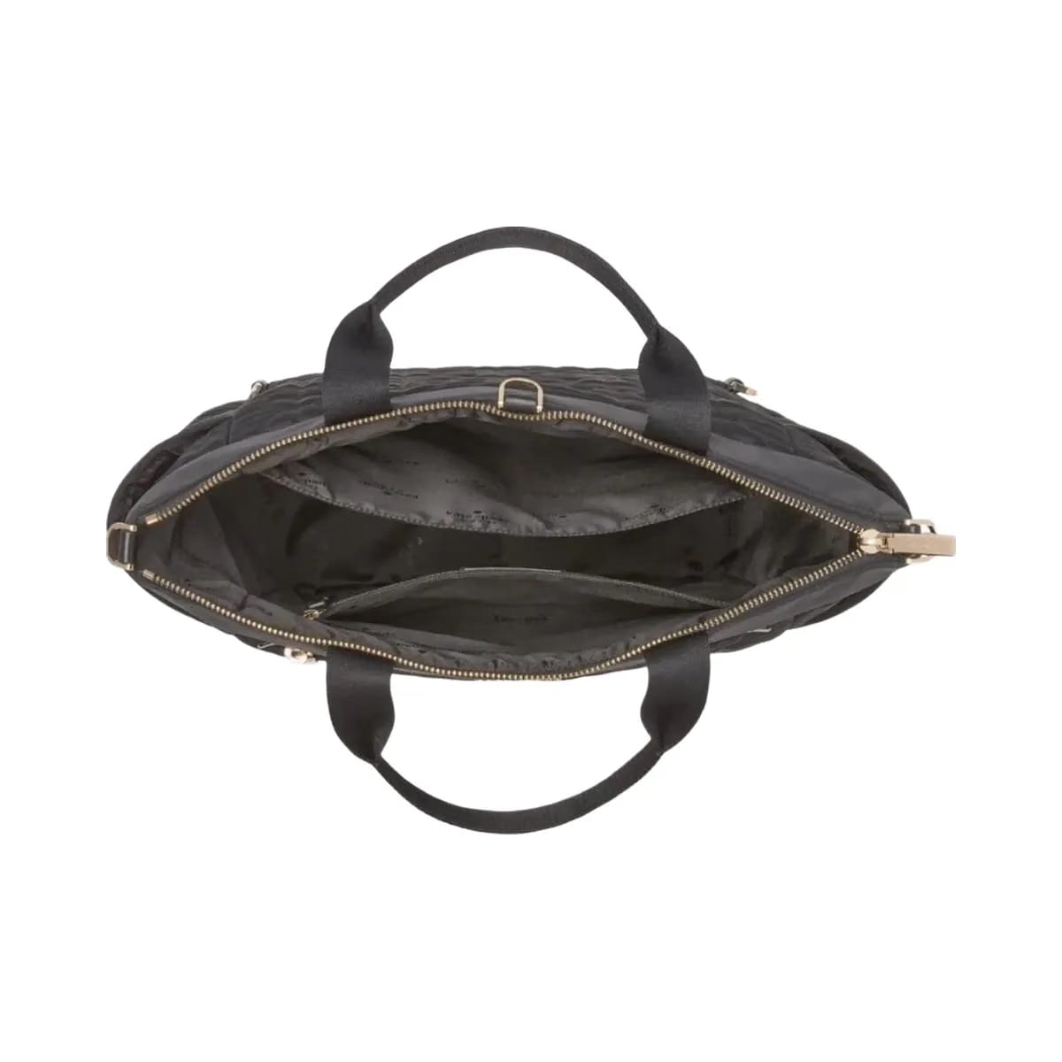 Kate Spade Flower Quilted Fabric Convertible Backpack Black