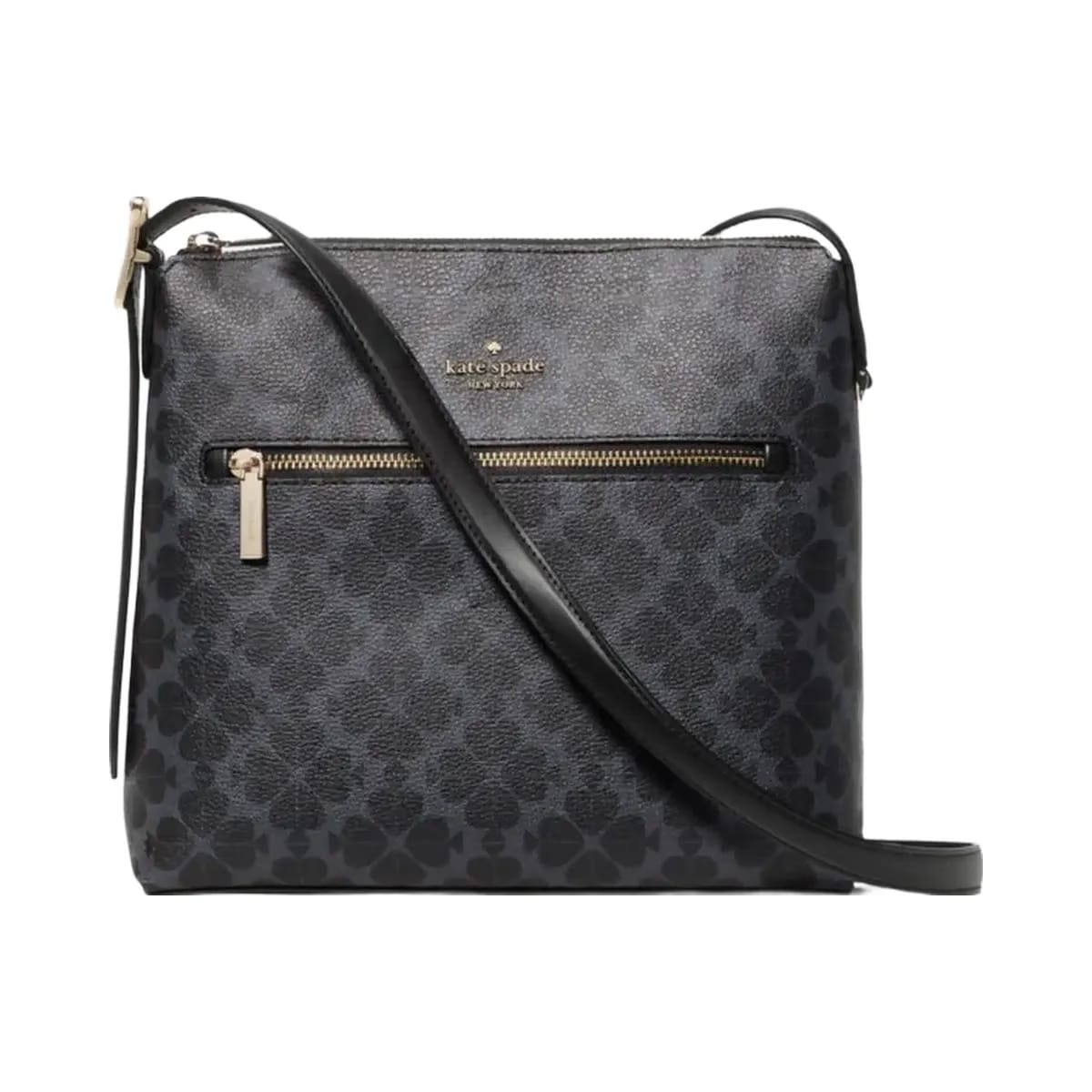 Kate Spade Flower Large Swingpack Buckle Crossbody Black