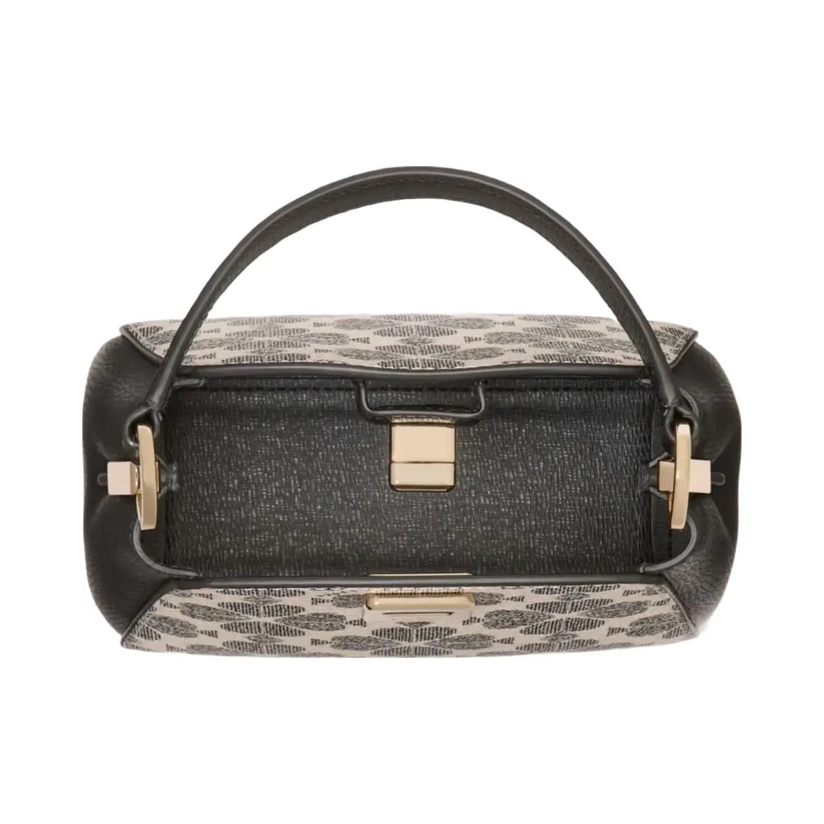 Kate Spade Flower Pvc Mini Top Handle Crossbody Black Multi