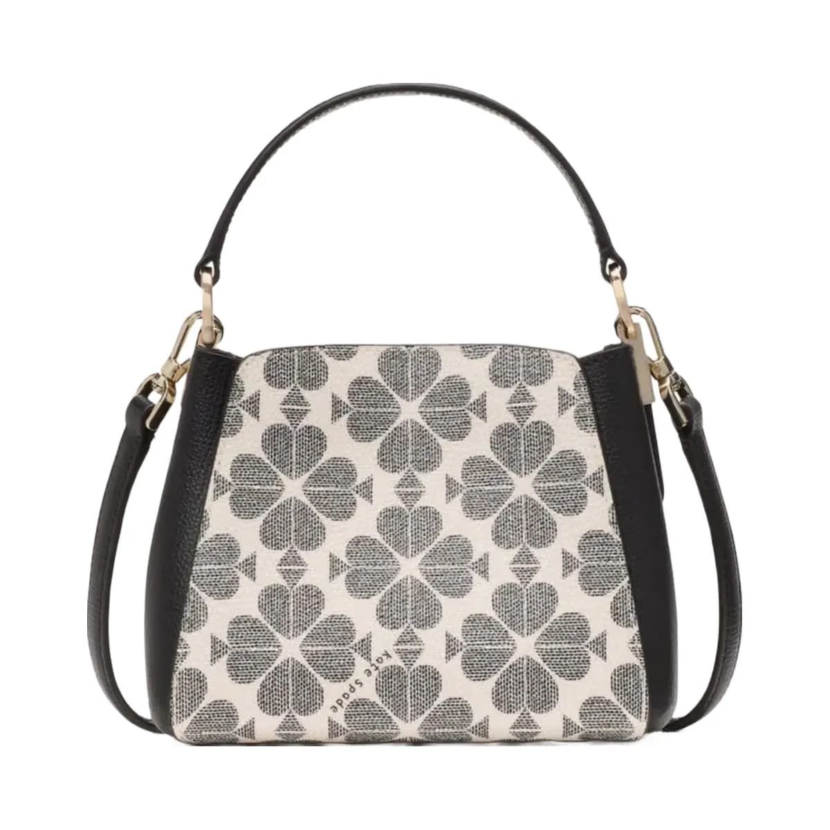 Kate Spade Flower Pvc Mini Top Handle Crossbody Black Multi