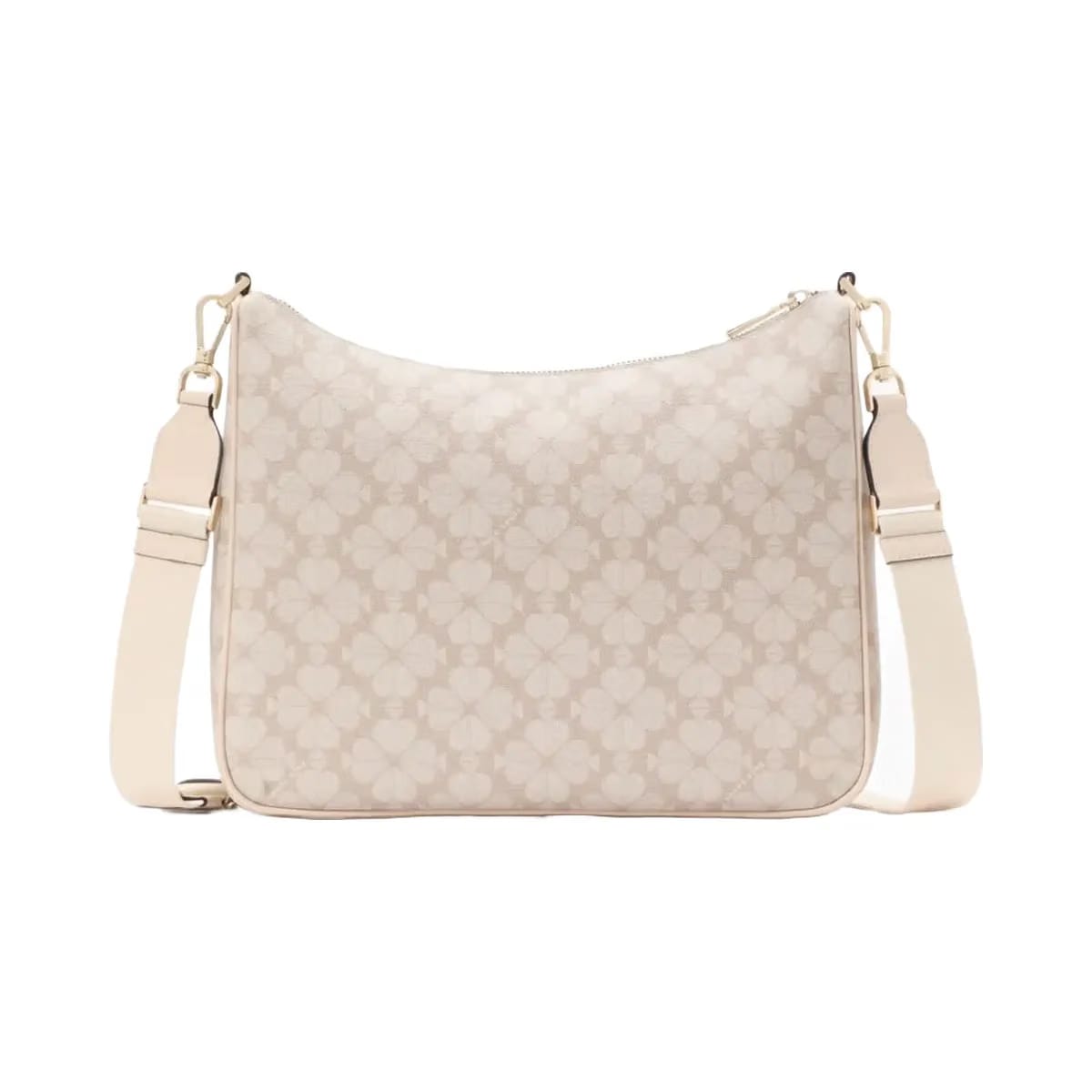 Kate Spade Flower Large Crossbody With Pouch Dark Beige Multi
