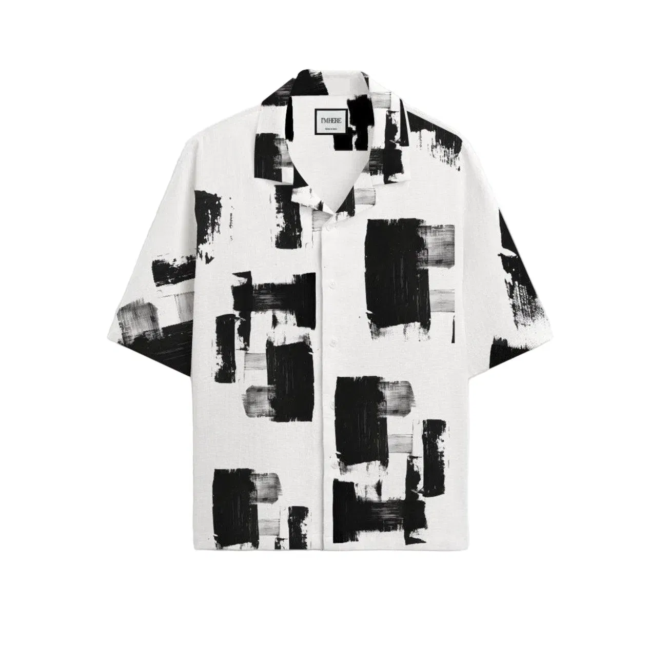 Artist Brush Strokes Resort Collar Shirt
