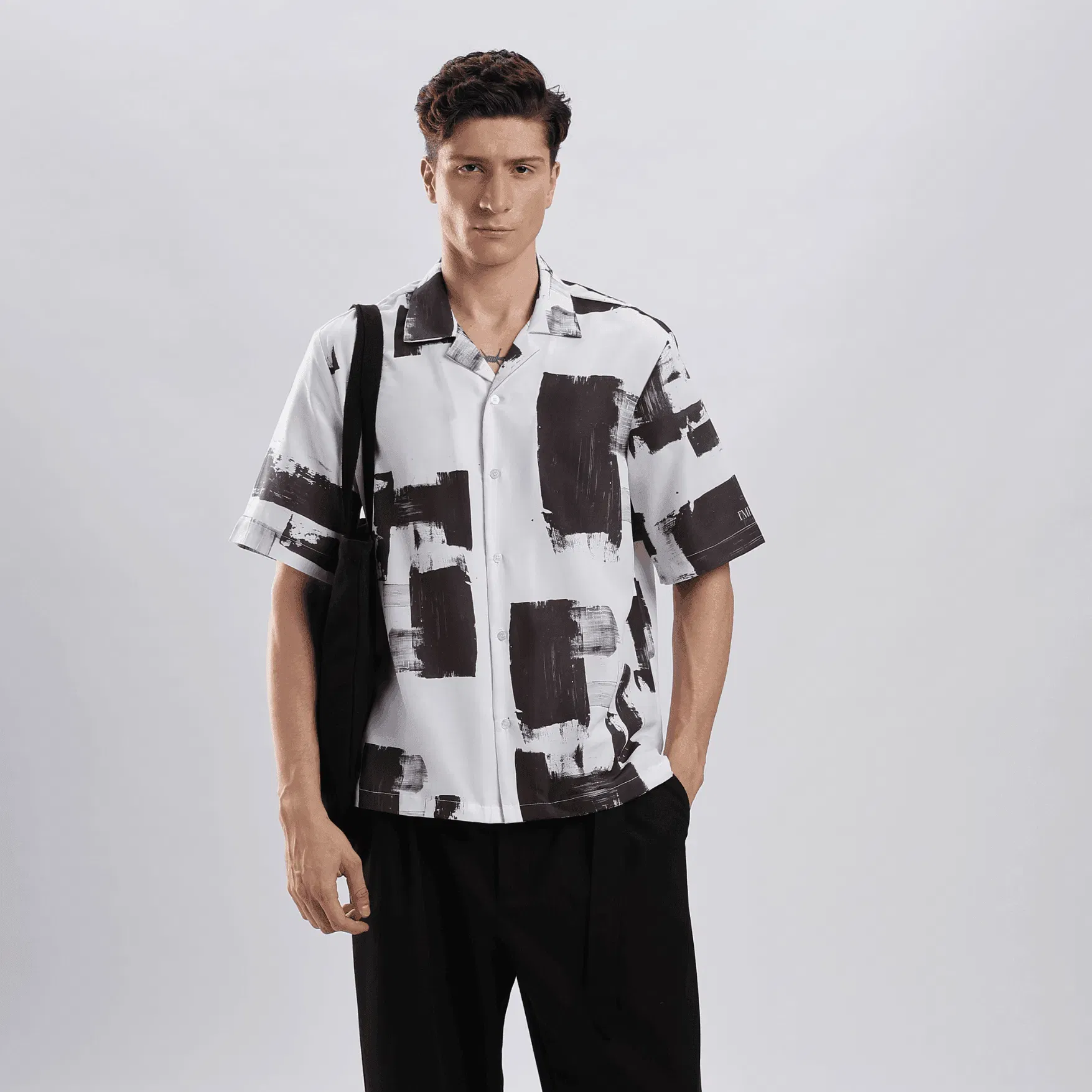 Artist Brush Strokes Resort Collar Shirt