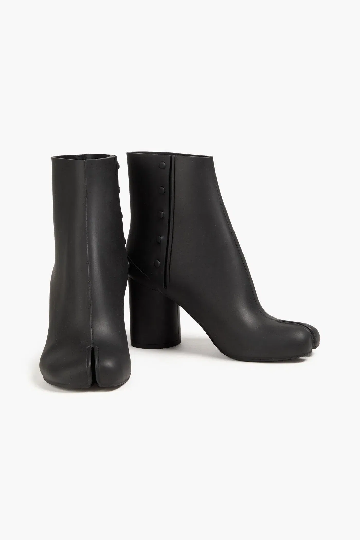 Maison Margiela Pvc Split-Toe Ankle Boots Black Women's