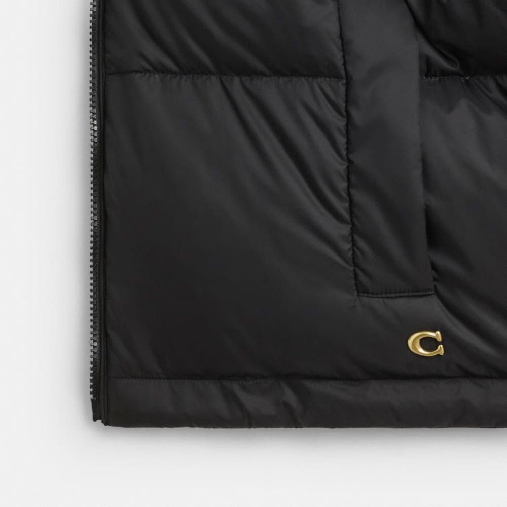 Coach Leopard Print Reversible Puffer Jacket In Recycled Polyamide Leopard