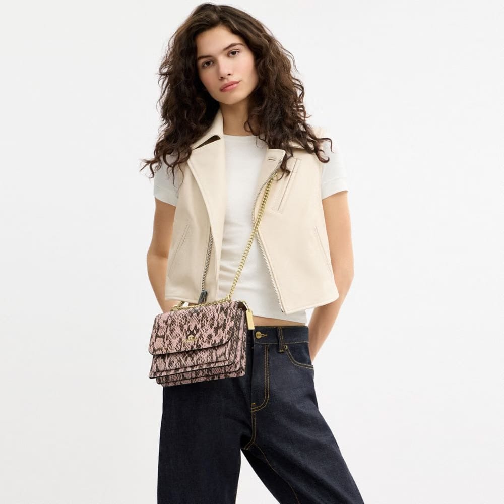 Coach Klare Crossbody Bag Gold Pink